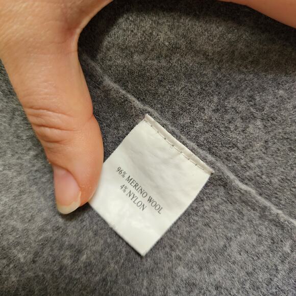 Eileen Fisher Womens Merino Wool Open Front Cardigan Size Small Gray Thick Warm - Picture 5 of 11